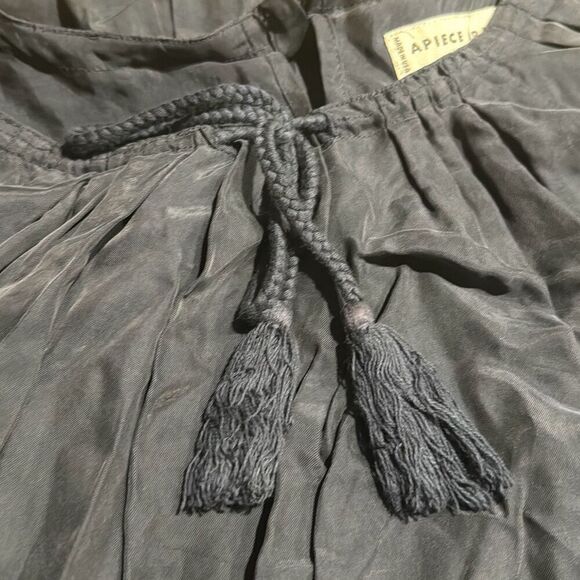 Apiece Apart Chimayo Bi-Level Casual Dress Navy Blue Size 4 Womens - Picture 7 of 8